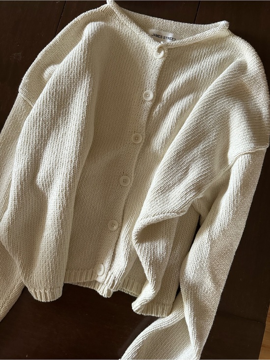 James Street Co. Tops - James Street Oversized Peri Cotton Cardigan